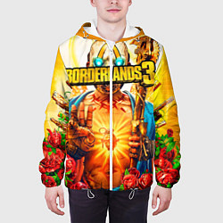 Куртка с капюшоном мужская Borderlands 3, цвет: 3D-белый — фото 2