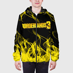Куртка с капюшоном мужская Borderlands 3, цвет: 3D-черный — фото 2