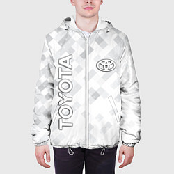 Куртка с капюшоном мужская TOYOTA, цвет: 3D-белый — фото 2
