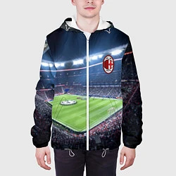 Куртка с капюшоном мужская FC MILAN, цвет: 3D-белый — фото 2