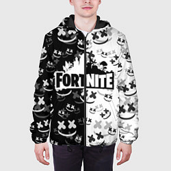 Куртка с капюшоном мужская FORTNITE MARSHMELLO, цвет: 3D-черный — фото 2