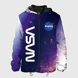Куртка с капюшоном мужская NASA НАСА, цвет: 3D-черный