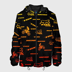 Куртка с капюшоном мужская Форма для мотокросса FOX, цвет: 3D-черный