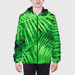 Куртка с капюшоном мужская SUMMER TEXTURE, цвет: 3D-черный — фото 2