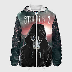 Куртка с капюшоном мужская Stalker 2 Зона, цвет: 3D-белый