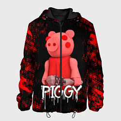 Куртка с капюшоном мужская Roblox Piggy, цвет: 3D-черный