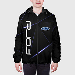 Куртка с капюшоном мужская FORD цвета 3D-черный — фото 2