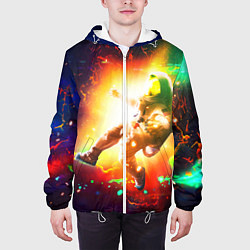 Куртка с капюшоном мужская Космонавт D, цвет: 3D-белый — фото 2