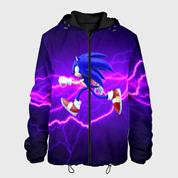 Куртка с капюшоном мужская Sonic Storm, цвет: 3D-черный