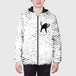 Куртка с капюшоном мужская ЪУЪ СЪУКА, цвет: 3D-черный — фото 2