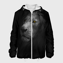 Куртка с капюшоном мужская Лев, цвет: 3D-белый