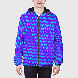 Куртка с капюшоном мужская Падение Звезд, цвет: 3D-черный — фото 2