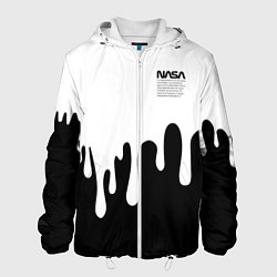 Куртка с капюшоном мужская NASA, цвет: 3D-белый
