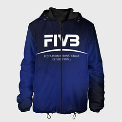 Куртка с капюшоном мужская FIVB Volleyball, цвет: 3D-черный
