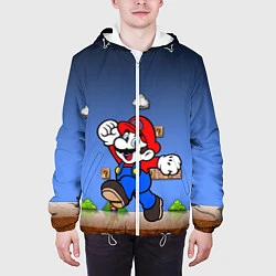 Куртка с капюшоном мужская Mario, цвет: 3D-белый — фото 2