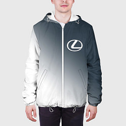 Куртка с капюшоном мужская LEXUS ЛЕКСУС, цвет: 3D-белый — фото 2