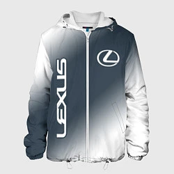Куртка с капюшоном мужская LEXUS ЛЕКСУС, цвет: 3D-белый