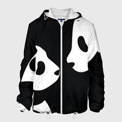 Куртка с капюшоном мужская Panda, цвет: 3D-белый