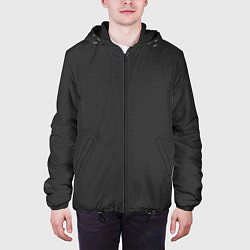Куртка с капюшоном мужская Змеиная чешуя, цвет: 3D-черный — фото 2