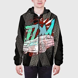 Куртка с капюшоном мужская JDM Toyota Altezza, цвет: 3D-черный — фото 2