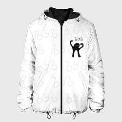 Куртка с капюшоном мужская ЪУЪ СЪУКА, цвет: 3D-черный