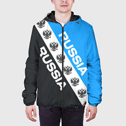 Куртка с капюшоном мужская RUSSIA SPORT, цвет: 3D-черный — фото 2