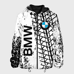 Куртка с капюшоном мужская BMW, цвет: 3D-черный