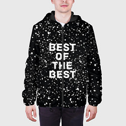 Куртка с капюшоном мужская Лучший, цвет: 3D-черный — фото 2
