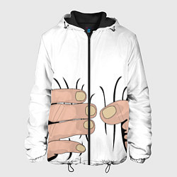 Куртка с капюшоном мужская Hand, цвет: 3D-черный