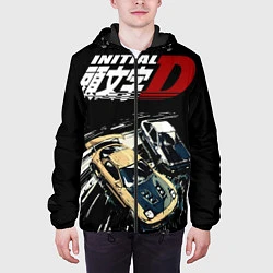 Куртка с капюшоном мужская INITAIL D DRIFT, цвет: 3D-черный — фото 2
