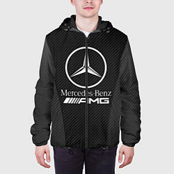 Куртка с капюшоном мужская MERCEDES-BENZ, цвет: 3D-черный — фото 2