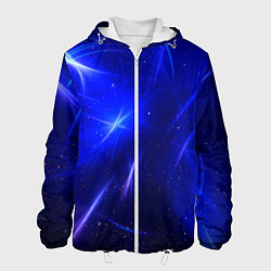 Куртка с капюшоном мужская Космический вихрь, цвет: 3D-белый