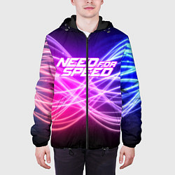 Куртка с капюшоном мужская NFS NEED FOR SPEED S, цвет: 3D-черный — фото 2