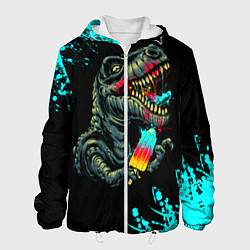 Куртка с капюшоном мужская Godzilla, цвет: 3D-белый