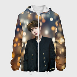 Куртка с капюшоном мужская MIN YOONGI, цвет: 3D-белый