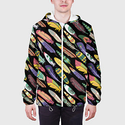 Куртка с капюшоном мужская Feathers, цвет: 3D-белый — фото 2