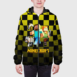 Куртка с капюшоном мужская Minecraft S, цвет: 3D-черный — фото 2