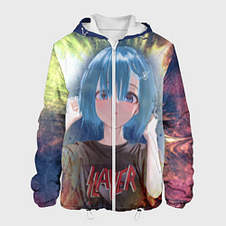 Куртка с капюшоном мужская Rem Slayer, цвет: 3D-белый