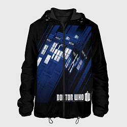 Куртка с капюшоном мужская Доктор Кто, цвет: 3D-черный