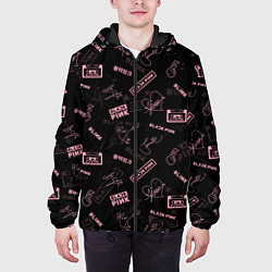Куртка с капюшоном мужская BLACKPINK, цвет: 3D-черный — фото 2