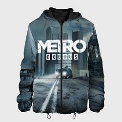 Куртка с капюшоном мужская Metro Exodus, цвет: 3D-черный