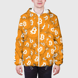 Куртка с капюшоном мужская Я БИТКОИН I AM BITCOIN, цвет: 3D-белый — фото 2