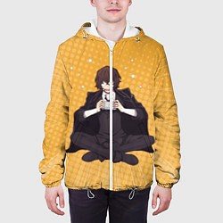 Куртка с капюшоном мужская Дазай, цвет: 3D-белый — фото 2