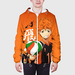 Куртка с капюшоном мужская ВОЛЕЙБОЛ!! HAIKYUU!!, цвет: 3D-белый — фото 2