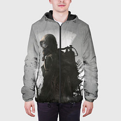 Куртка с капюшоном мужская Stalker, цвет: 3D-черный — фото 2