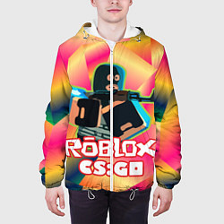 Куртка с капюшоном мужская CS:GO Roblox, цвет: 3D-белый — фото 2