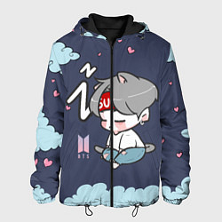 Куртка с капюшоном мужская BTS Sleep, цвет: 3D-черный