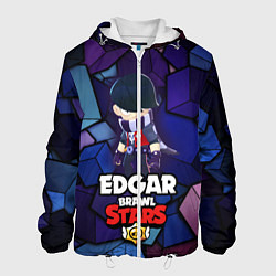 Куртка с капюшоном мужская BRAWL STARS EDGAR, цвет: 3D-белый