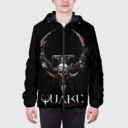 Куртка с капюшоном мужская Quake Champions, цвет: 3D-черный — фото 2