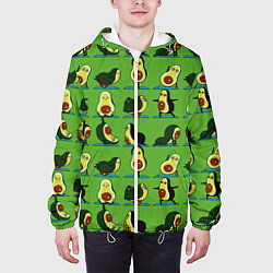 Куртка с капюшоном мужская Авокадо Зарядка, цвет: 3D-белый — фото 2